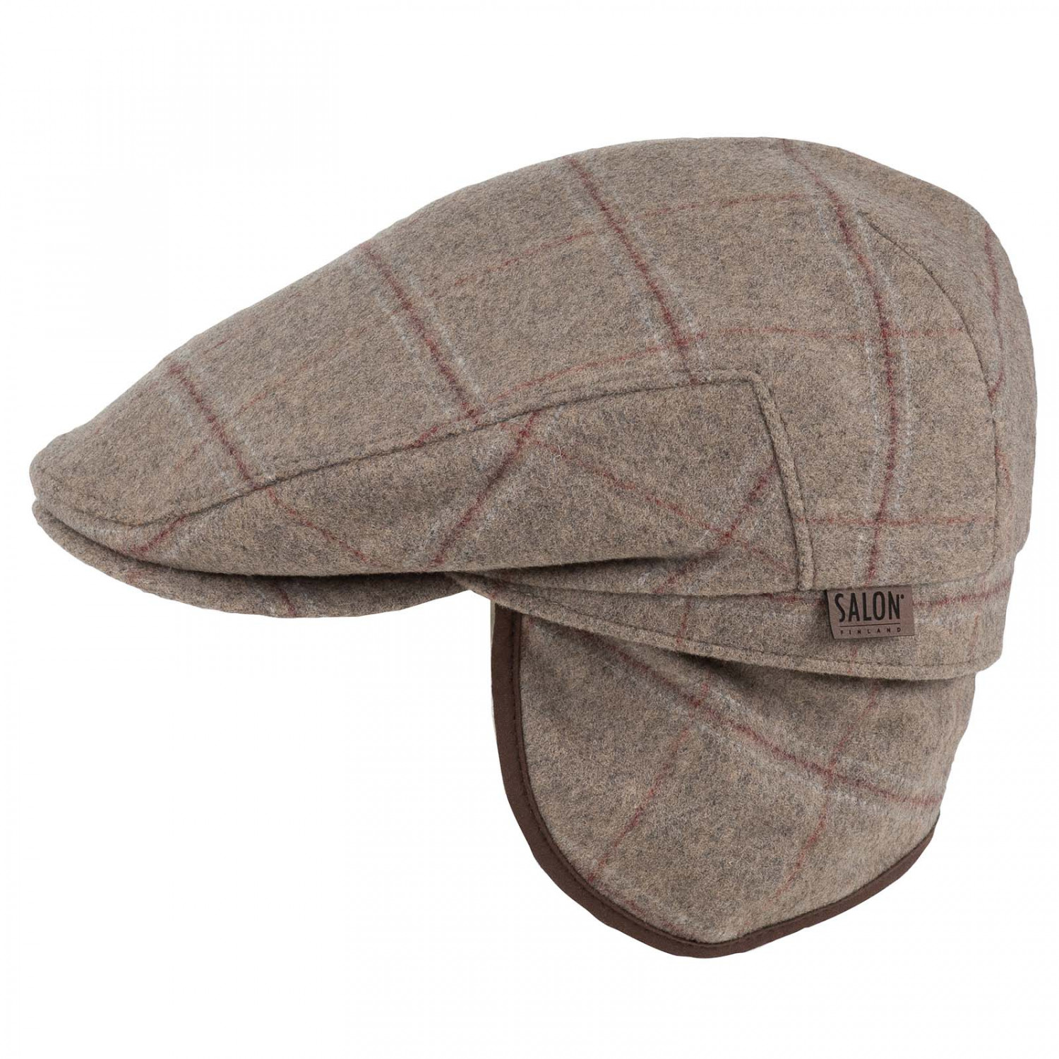 Eero Gen Recycled Wool Check Flat Cap