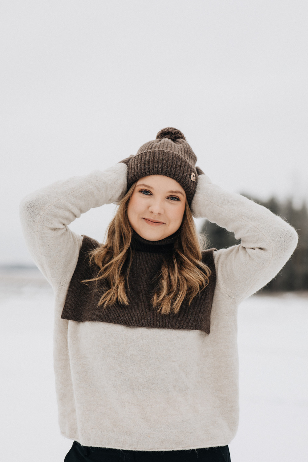 Alpaca Beanie Blend Pom Pom