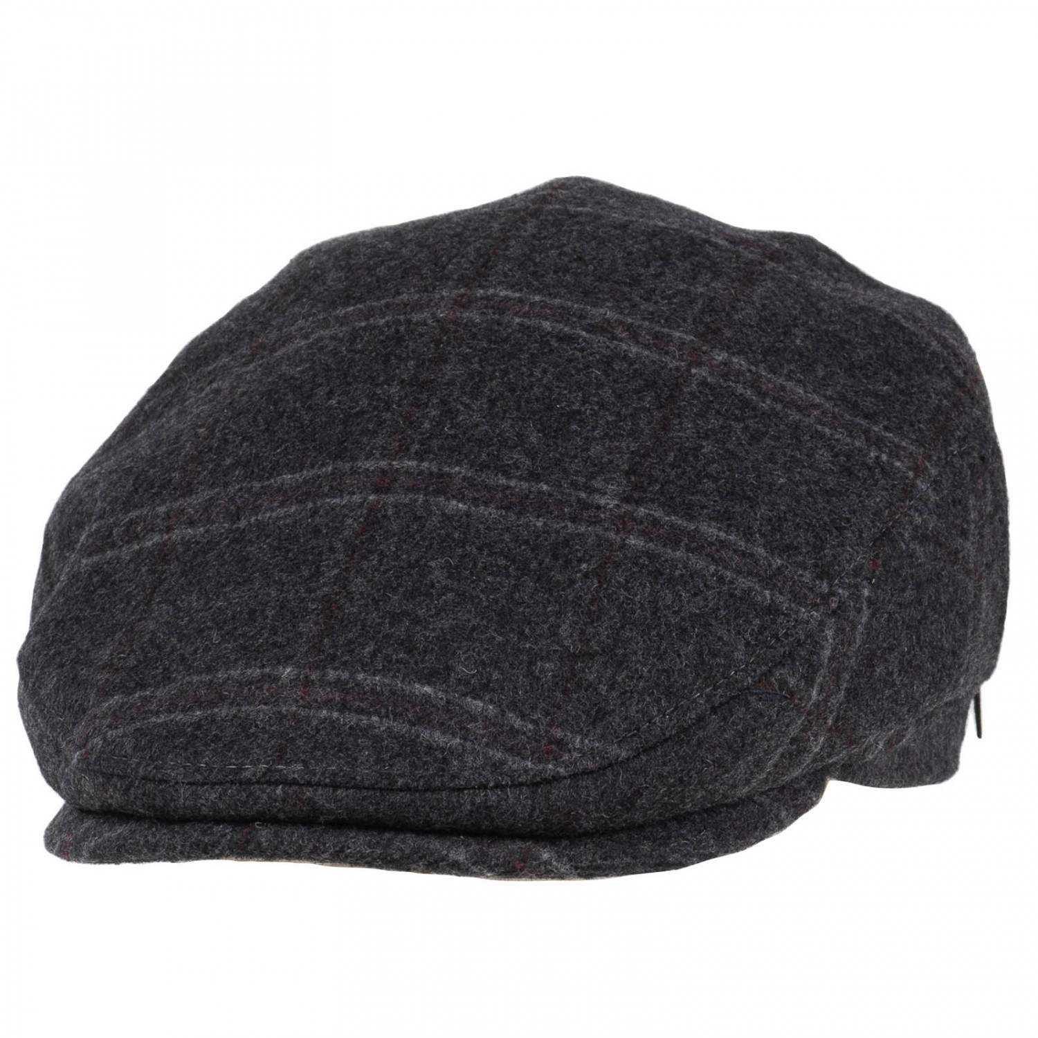 Eero Gen Recycled Wool Check Flat Cap