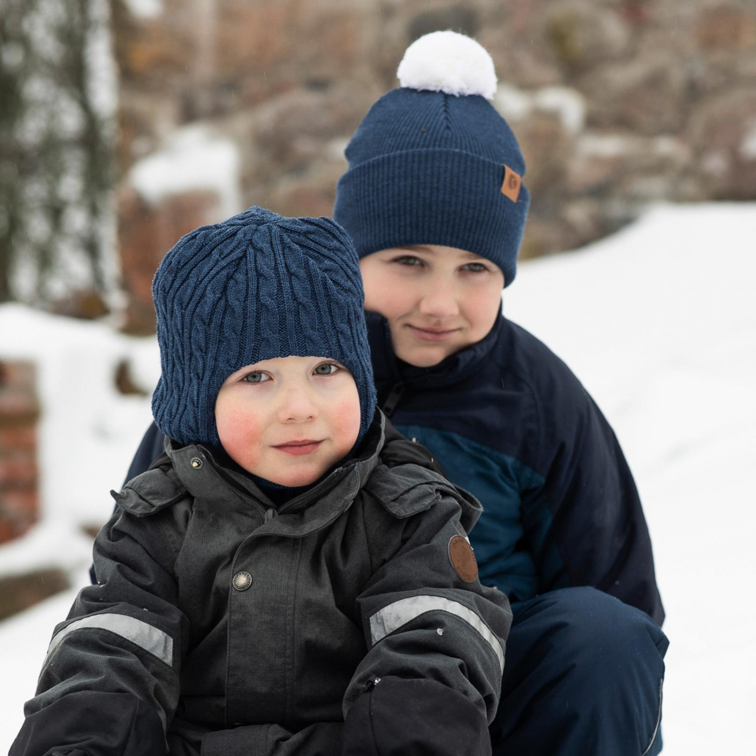 Kids beanie pom pom